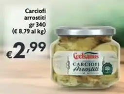 SuperW Carciofi arrostiti Coelsanus offerta
