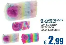 Casa & Co Astuccio peluche arcobaleno offerta