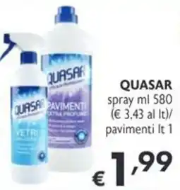 SuperW Quasar spray pavimenti offerta