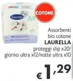 SuperW Assorbenti bio cotone Laurella offerta