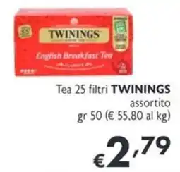 SuperW Tea 25 filtri TWININGS offerta