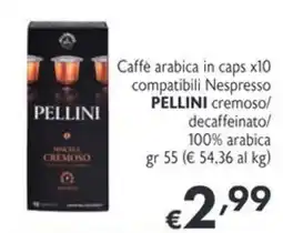 SuperW Caffè arabica in caps PELLINI offerta