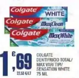 Splendidi e Splendenti Colgate dentifricio total offerta