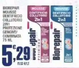 Splendidi e Splendenti Biorepair mousse dentifricio collutorio 2in1 offerta
