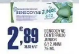 Splendidi e Splendenti Sensodyne dentifricio junior offerta