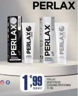 Splendidi e Splendenti Perlax dentifricio carbone/whitening offerta