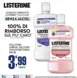 Splendidi e Splendenti Listerine collutorio clinical solutions gengive/whitening offerta