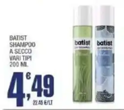 Splendidi e Splendenti Batist shampoo a secco offerta
