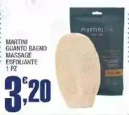 Splendidi e Splendenti Martini guanto bagno massage esfoliante offerta