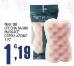 Splendidi e Splendenti Martini spugna bagno massage doppia azione offerta