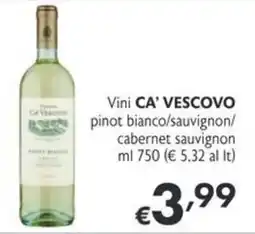 SuperW Vini CA' VESCOVO offerta