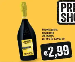 SuperW Ribolla gialla spumante Astoria offerta