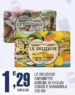 Splendidi e Splendenti Le deliziose saponette agrumi di sicilia cocco e mandorla offerta
