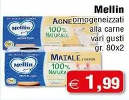 Magazzini Smart Mellin agne omogeneizzati alla carne offerta