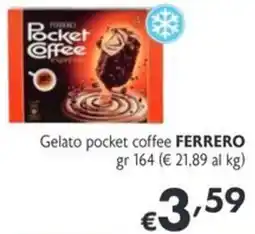 SuperW Gelato pocket coffee FERRERO offerta