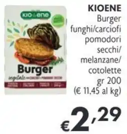 SuperW Kioene Burger vegetale offerta
