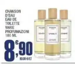 Splendidi e Splendenti Chanson d'eau eau de toilette varie profumazioni offerta