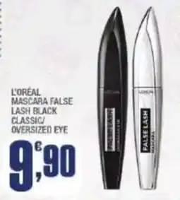 Splendidi e Splendenti L'Oréal Mascara False Lash Black Classic/Oversized Eye offerta