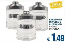 Casa & Co Barattolo in vetro e alluminio antica dispensa offerta