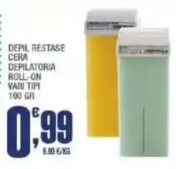 Splendidi e Splendenti Depil Restase cera depilatoria roll-on offerta