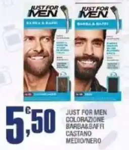 Splendidi e Splendenti Just for Men colorazione barba&baffi castano medio/nero offerta