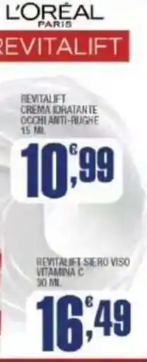 Splendidi e Splendenti L'Oréal Paris Revitalift crema idratante occhi anti-rughe offerta