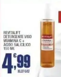 Splendidi e Splendenti Revitalift detergente viso vitamina c + acido salicilico offerta