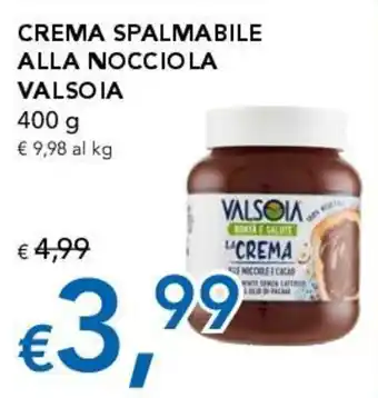 Crema spalmabile alla nocciola Valsoia