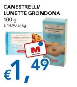 Migross Supermercati e Market Canestrelli lunette grondona offerta
