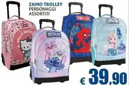 Casa & Co Zaino Trolley Personaggi Assortiti offerta