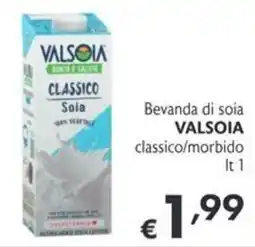 SuperW Bevanda di soia VALSOIA classico offerta