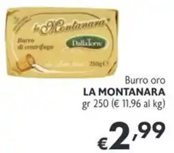 SuperW Burro oro LA MONTANARA offerta