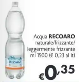 SuperW Acqua RECOARO offerta
