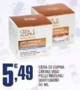 Splendidi e Splendenti Cera di Cupra crema viso pelli mature offerta
