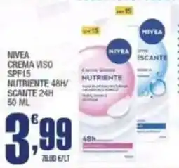 Splendidi e Splendenti Nivea crema viso SPF15 nutriente offerta