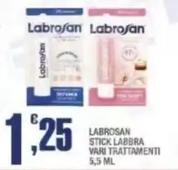 Splendidi e Splendenti Labrosan stick labbra vari trattamenti offerta