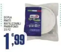 Splendidi e Splendenti Dopla piatti riutilizzabili piani/fondi offerta