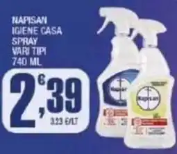 Splendidi e Splendenti Napisan igiene casa spray vari tipi offerta