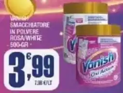 Splendidi e Splendenti Vanish smacchiatore in polvere rosa/white offerta
