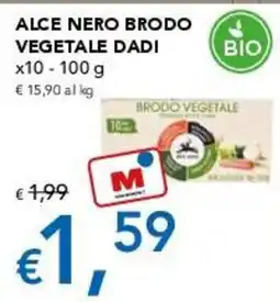 Migross Supermercati e Market Alce Nero brodo vegetale dadi offerta