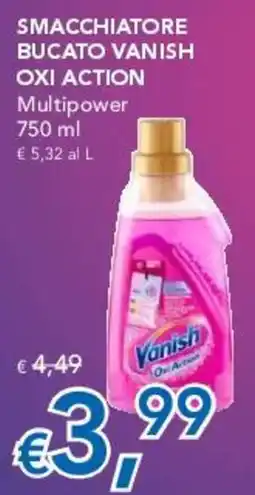 Migross Supermercati e Market Smacchiatore bucato Vanish Oxi Action offerta