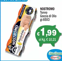 Primo Prezzo Nostromo Tonno Goccia di Olio offerta