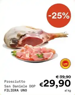Borello Supermercati Prosciutto San Daniele DOP FILIERA UNO offerta