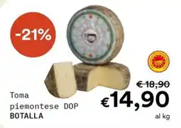 Borello Supermercati Toma piemontese DOP BOTALLA offerta