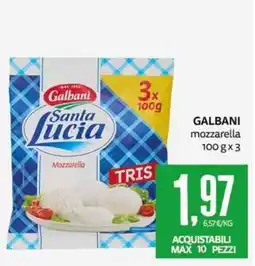 PRO7 Supermercati Galbani mozzarella offerta