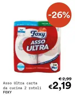 Borello Supermercati Asso Ultra carta da cucina FOXY offerta