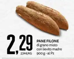 PRO7 Supermercati Pane filone di grano misto con lievito madre offerta