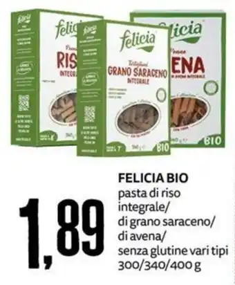 PRO7 Supermercati Felicia Bio pasta di riso integrale offerta