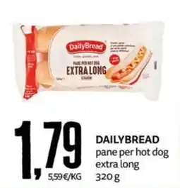 PRO7 Supermercati DailyBread pane per hot dog extra long offerta