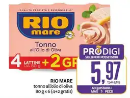 PRO7 Supermercati Rio mare tonno all'olio di oliva offerta